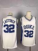 Duke Blue Devils 32 Christian Laettner White College Basketball Jersey,baseball caps,new era cap wholesale,wholesale hats